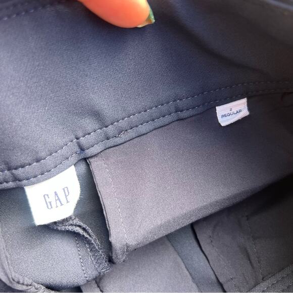 Pair 2 Gap Black and Navy High Waist Uniform Pants Size 2 - Picture 3 of 11